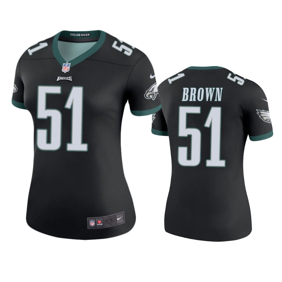 Zach Brown Eagles Black Color Rush Legend Jersey