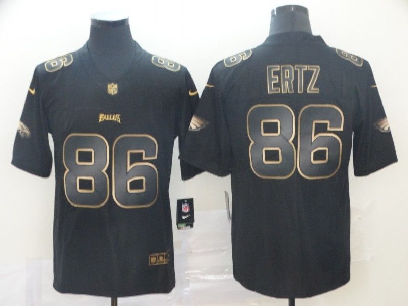 Zach Ertz 86 Philadelphia Eagles Nfl Explosion Legendary Gold Black Jersey