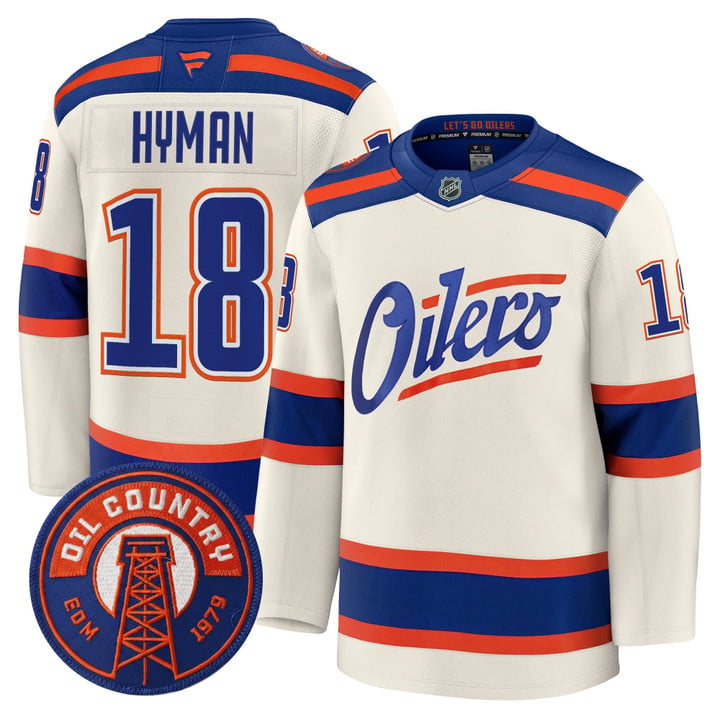 Zach Hyman Jersey #18 Edmonton Oilers 2025 -2026 Premium All Stitched