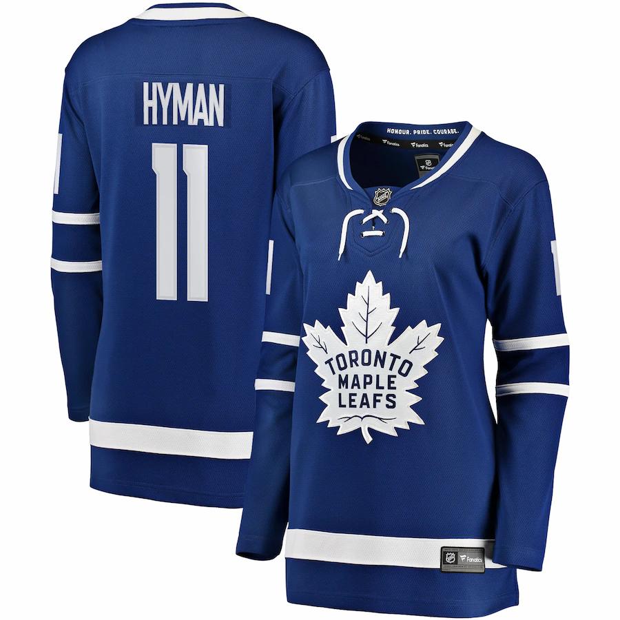 Zach Hyman Toronto Maple Leafs Fanatics Branded Womens Breakaway Player Jersey Blue