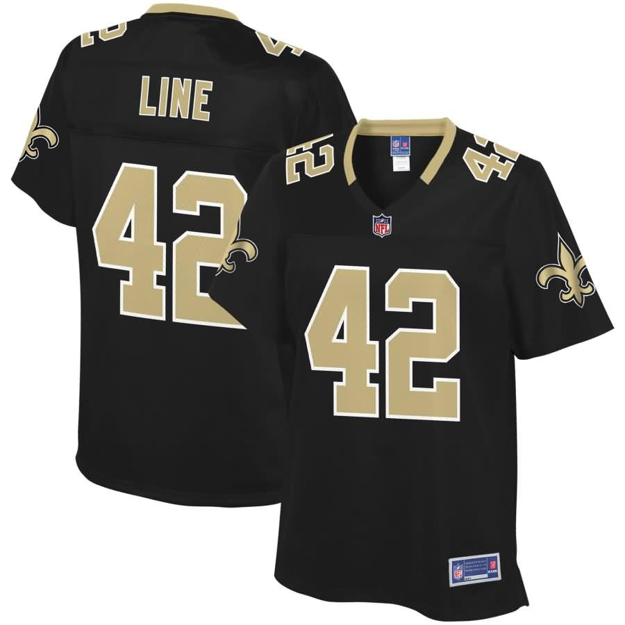 Zach Line New Orleans Saints Nfl Pro Line Womens Team Color Player Jersey Black