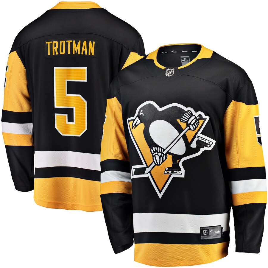 Zach Trotman Pittsburgh Penguins Fanatics Branded Home Breakaway Player Jersey Black