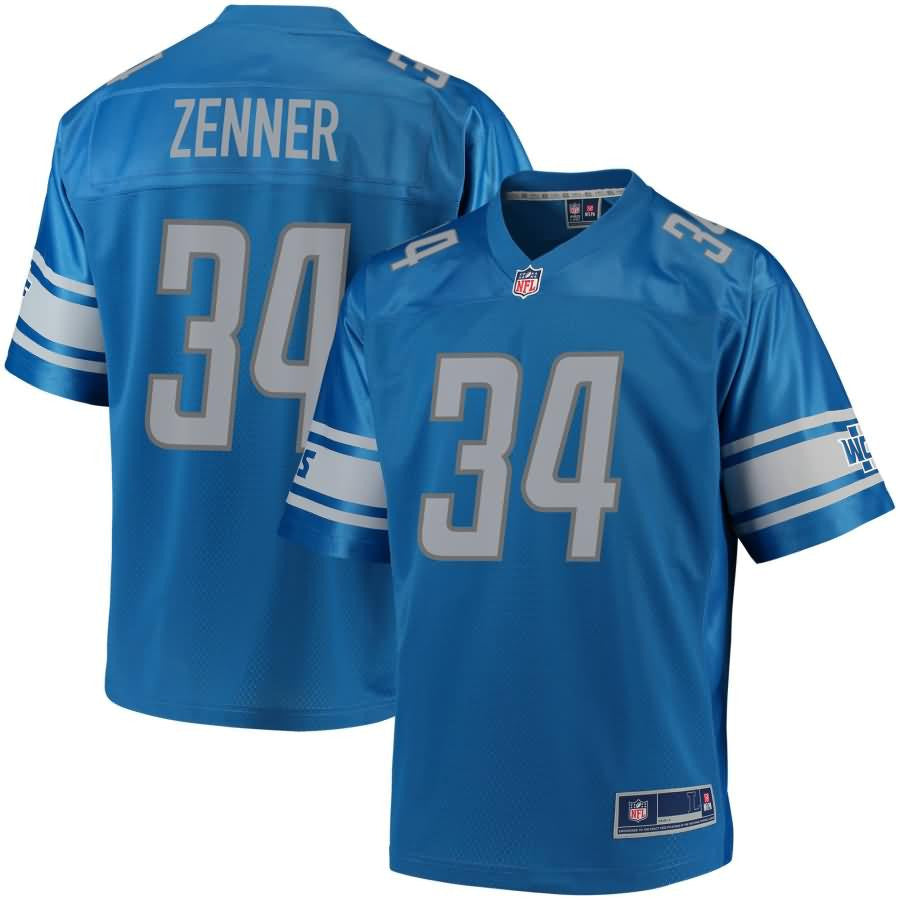 Zach Zenner Detroit Lions Nfl Pro Line Team Color Player Jersey Blue