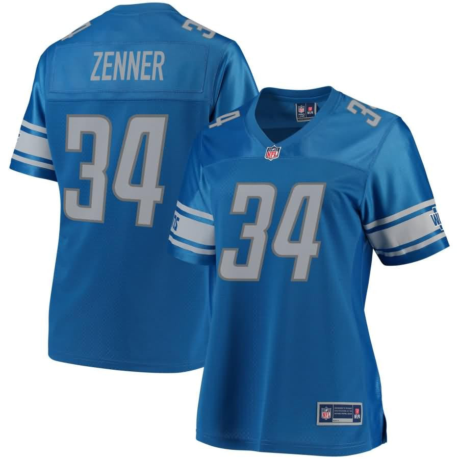Zach Zenner Detroit Lions Nfl Pro Line Womens Team Color Player Jersey Blue