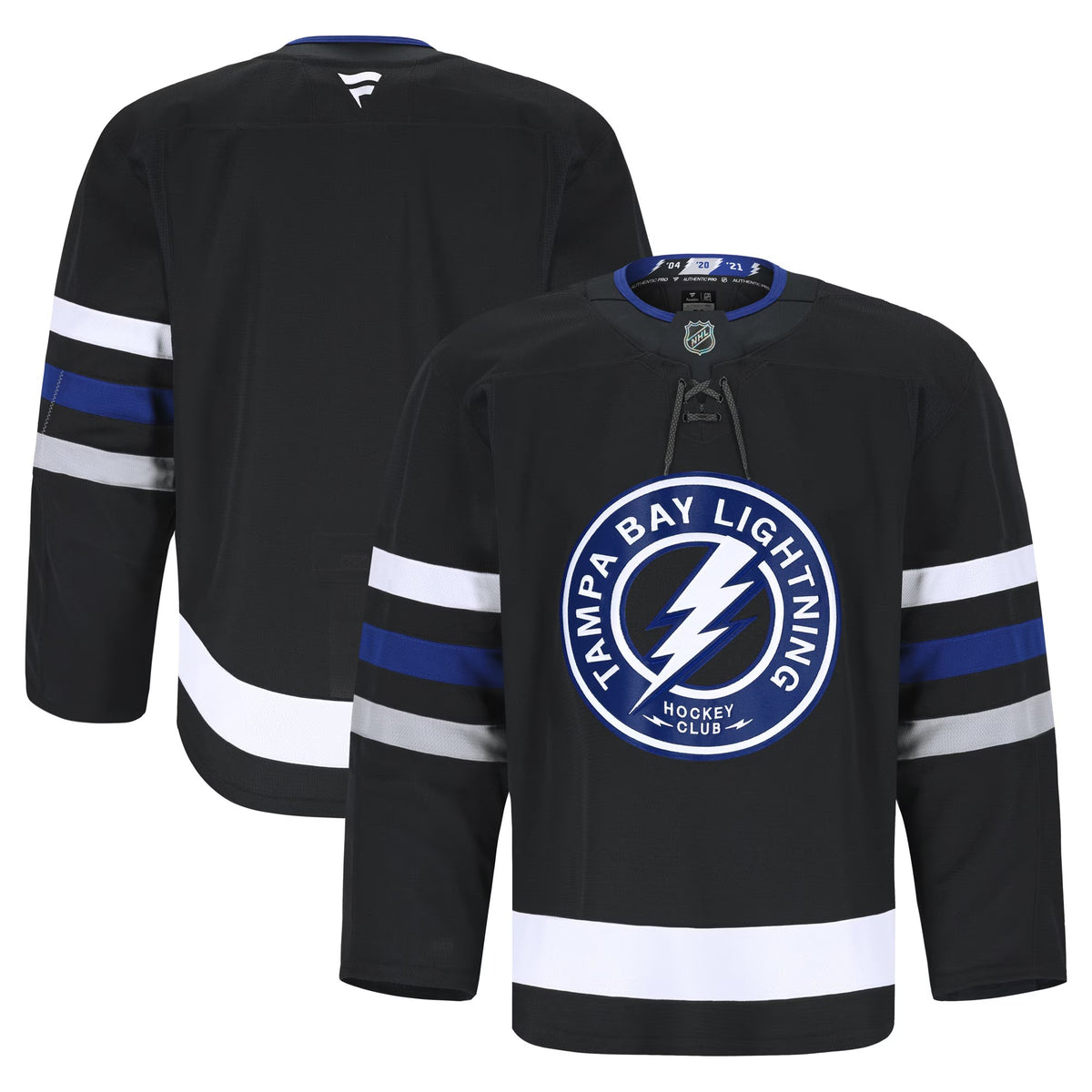 Men's Tampa Bay Lightning Fanatics Black Alternate Authentic Pro Jersey
