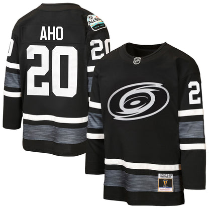 Youth Carolina Hurricanes Sebastian Aho Mitchell & Ness Black 2019 All-Star Game Power Play Jersey