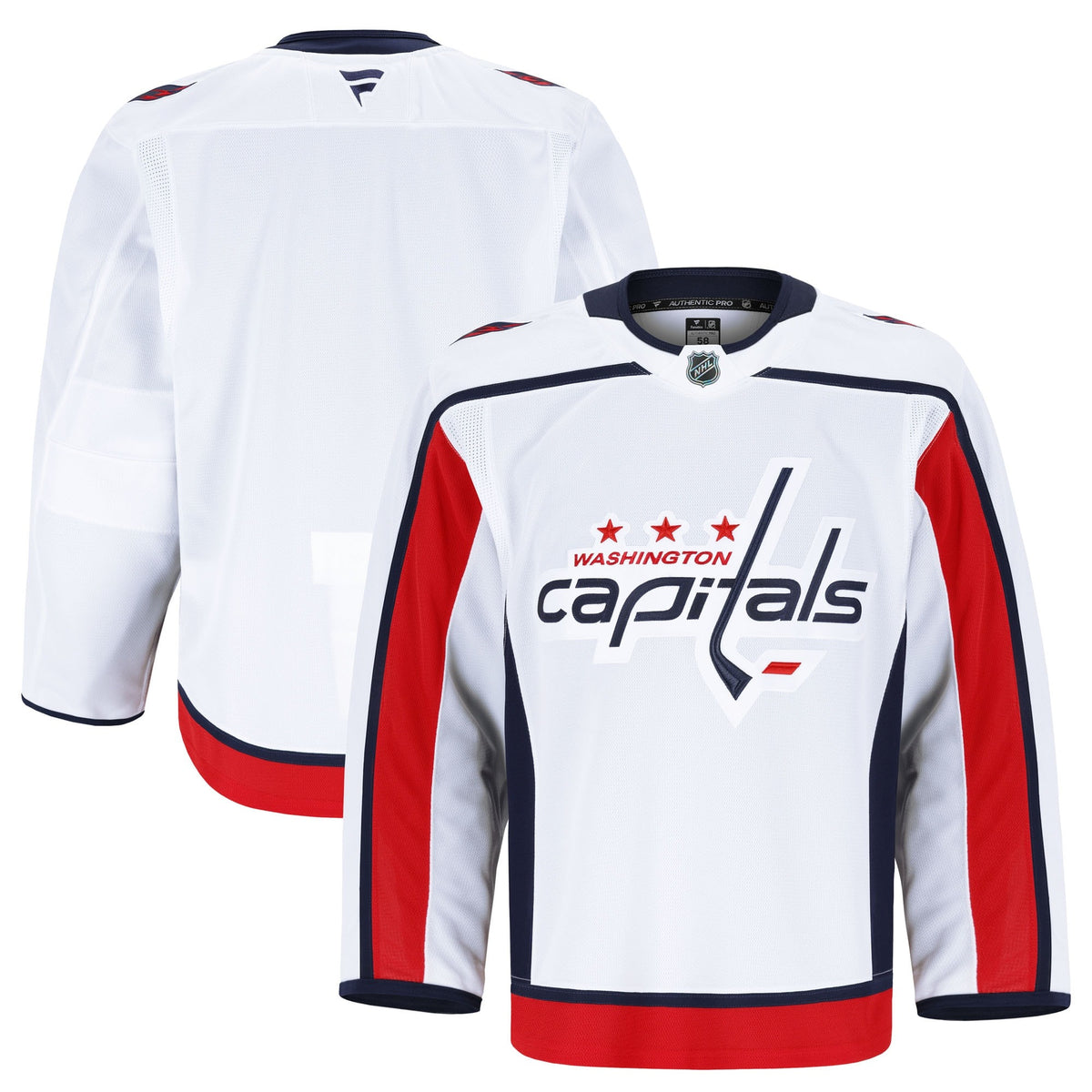 Men's Washington Capitals Fanatics White Away Authentic Pro Jersey