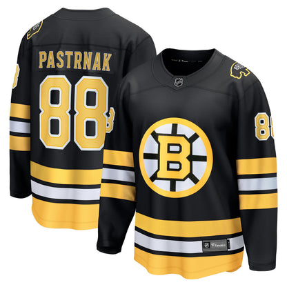 Men's Boston Bruins David Pastrnak Fanatics Black Home Breakaway Jersey