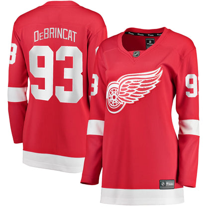 Women's Detroit Red Wings Alex DeBrincat Fanatics Red Home Breakaway Jersey