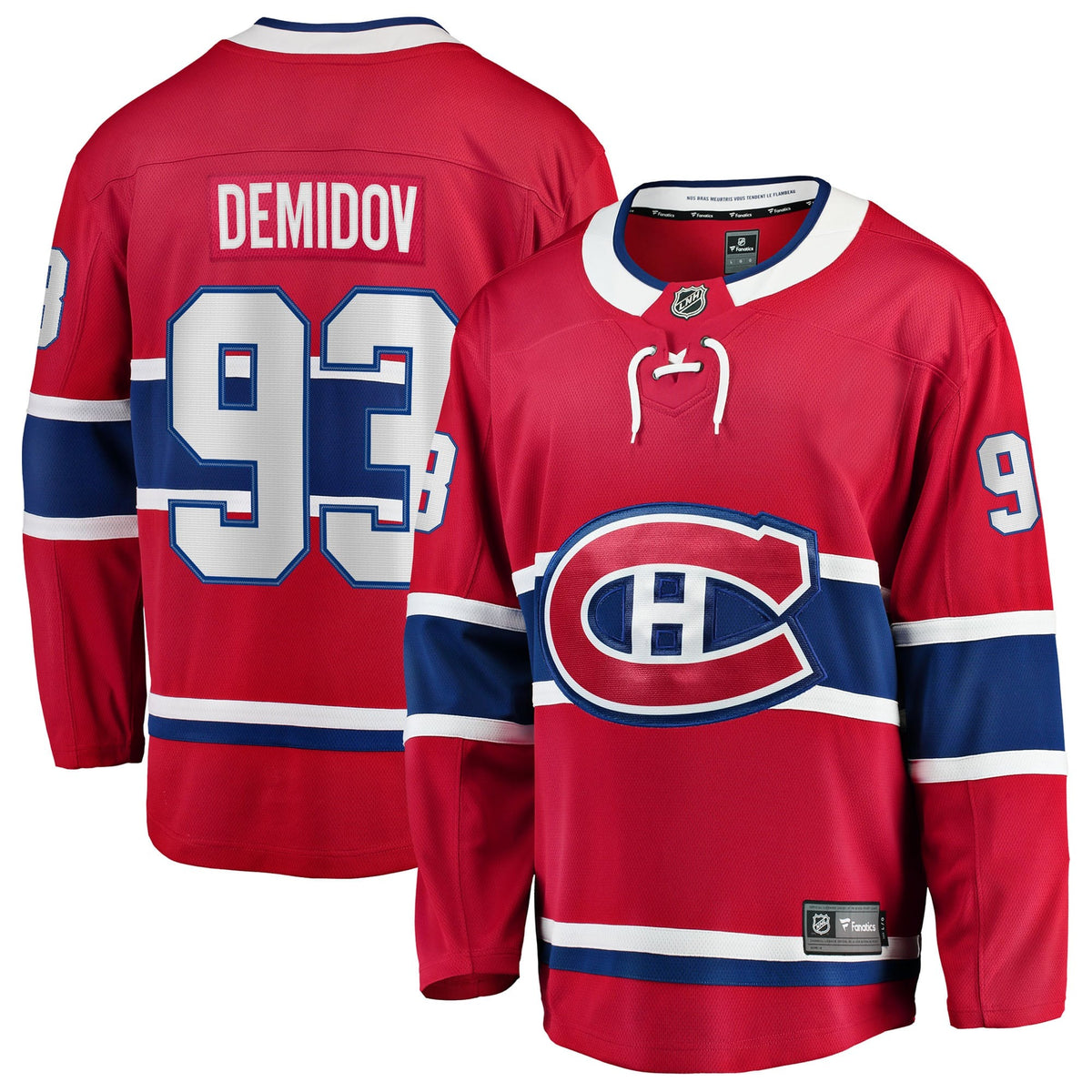 Men's Montreal Canadiens Ivan Demidov Fanatics Red Home Breakaway Jersey