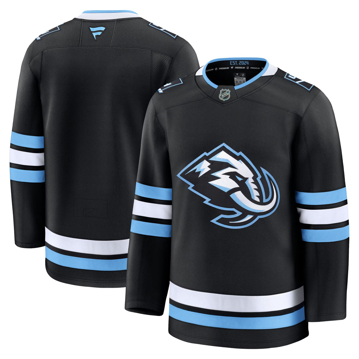 Men's Utah Mammoth Fanatics Black Home Premium Jersey