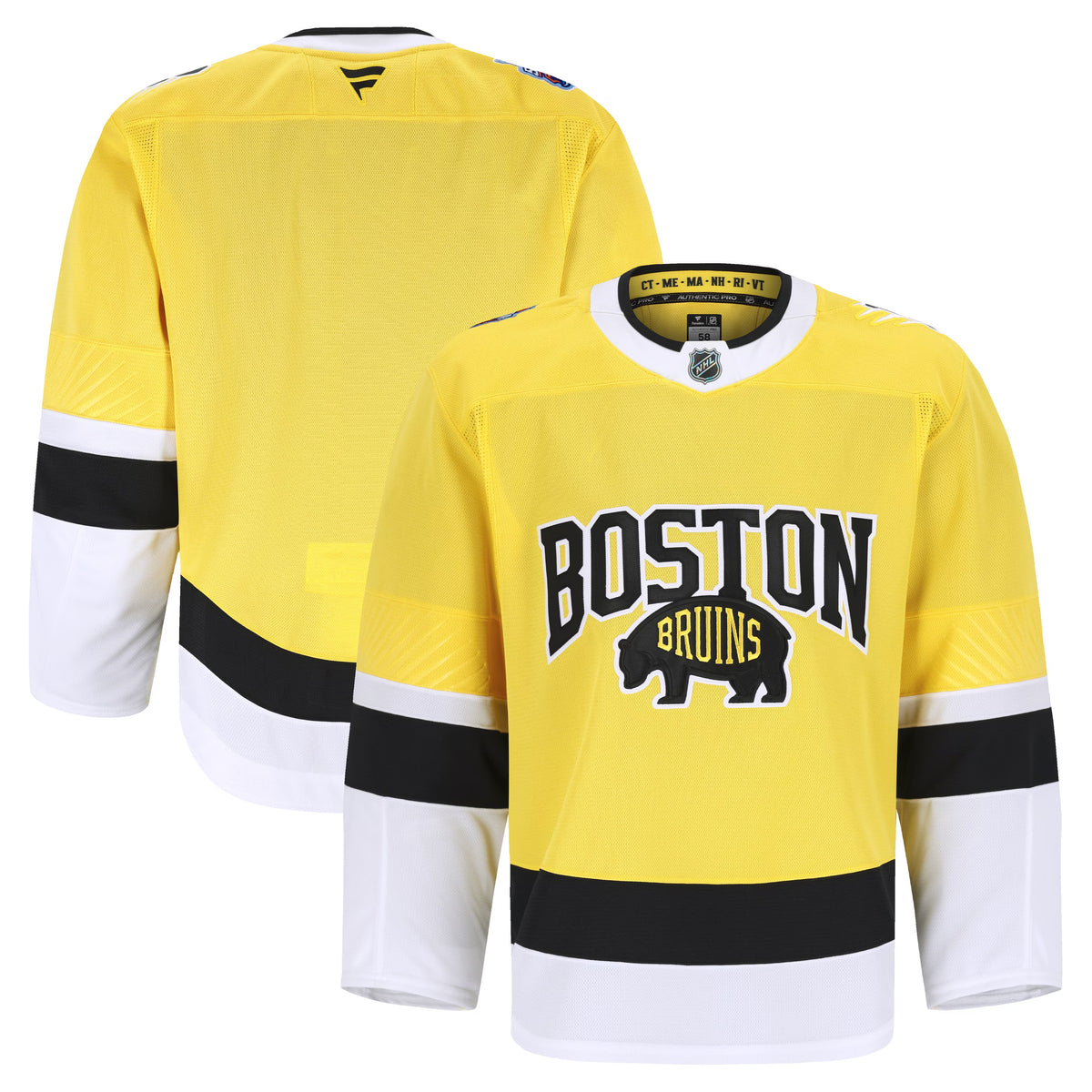 Men's Boston Bruins Fanatics Gold 2026 NHL Stadium Series Authentic Pro Jersey