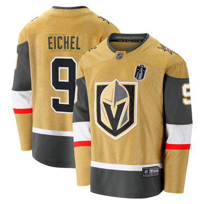 Men's Vegas Golden Knights Jack Eichel Fanatics Gold 2026 Stanley Cup Final Breakaway Jersey