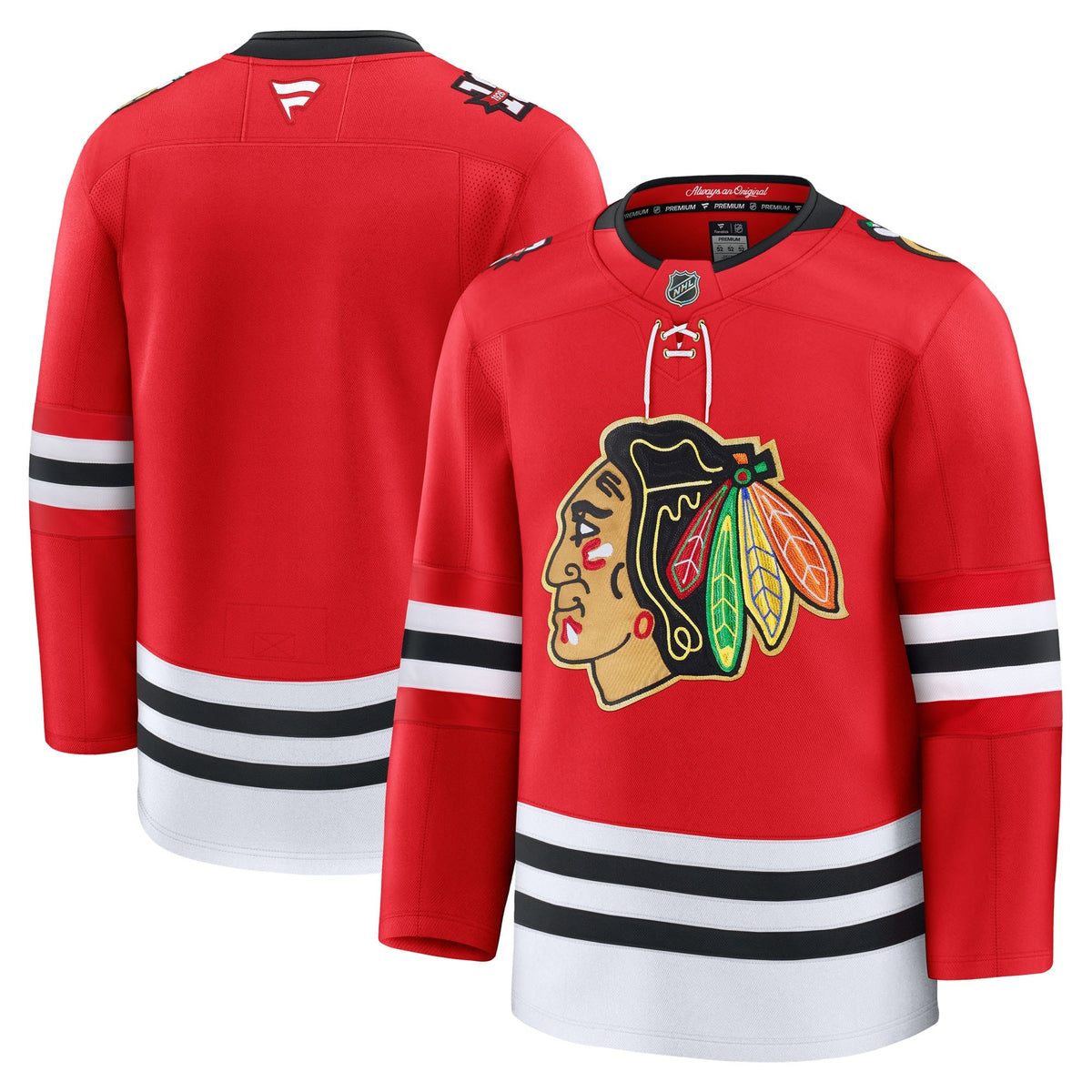 Men's Chicago Blackhawks Fanatics Red Centennial Premium Jersey