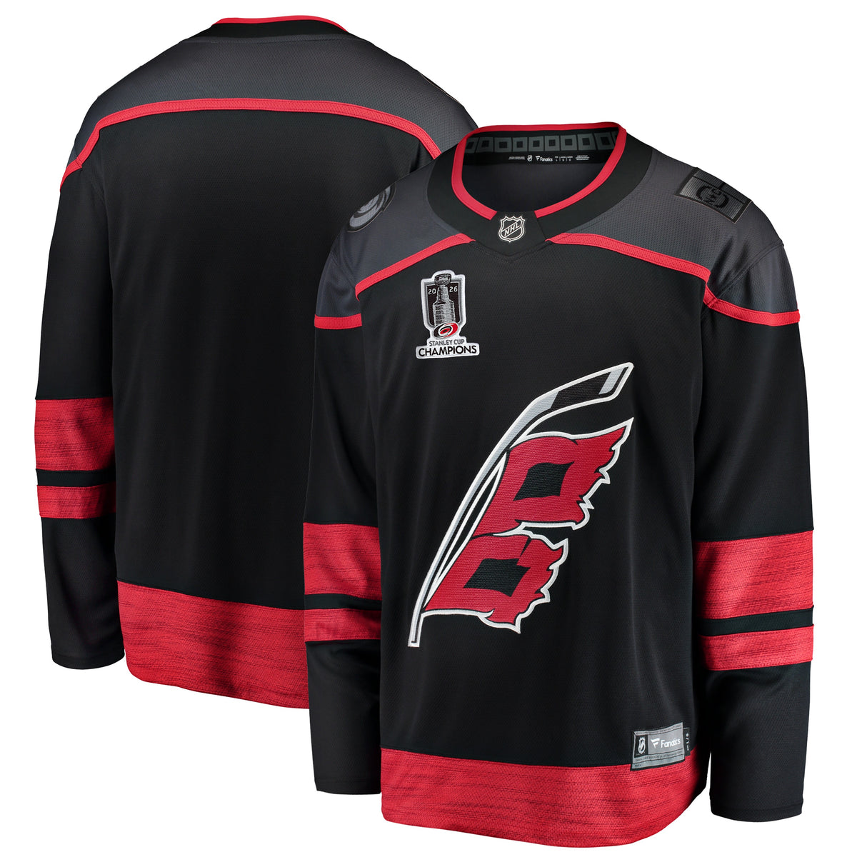 Men's Carolina Hurricanes Fanatics Black 2026 Stanley Cup Champions Home Breakaway Jersey