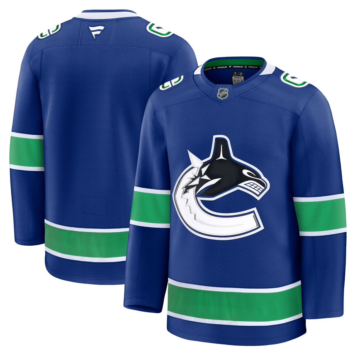 Men's Vancouver Canucks Fanatics Blue Home Premium Jersey