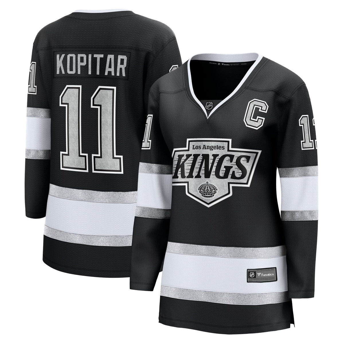 Women's Los Angeles Kings Anze Kopitar Fanatics Black Home Breakaway Jersey