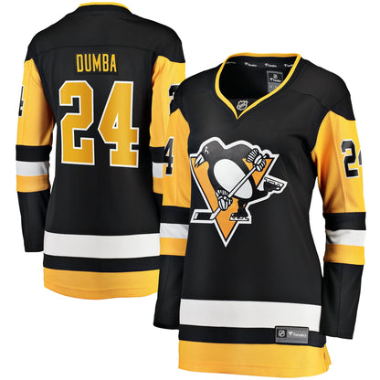 Women's Pittsburgh Penguins Matt Dumba Fanatics Black Home Breakaway Jersey