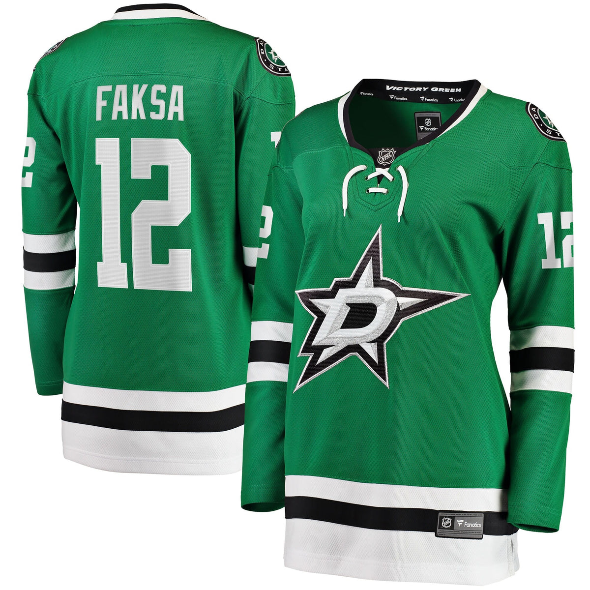 Women's Dallas Stars Radek Faksa Fanatics Kelly Green Home Breakaway Jersey