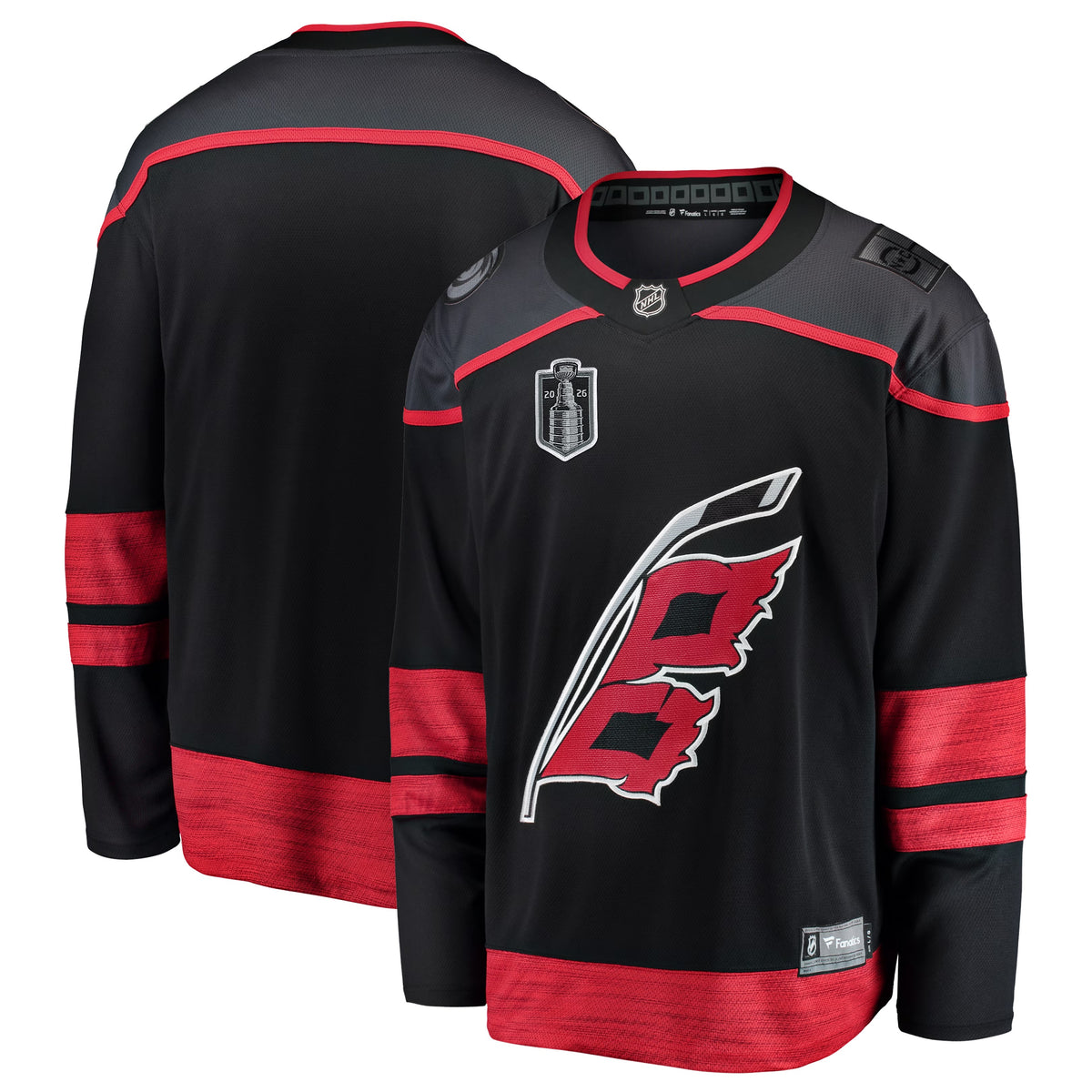 Men's Carolina Hurricanes Fanatics Black 2026 Stanley Cup Final Home Breakaway Jersey