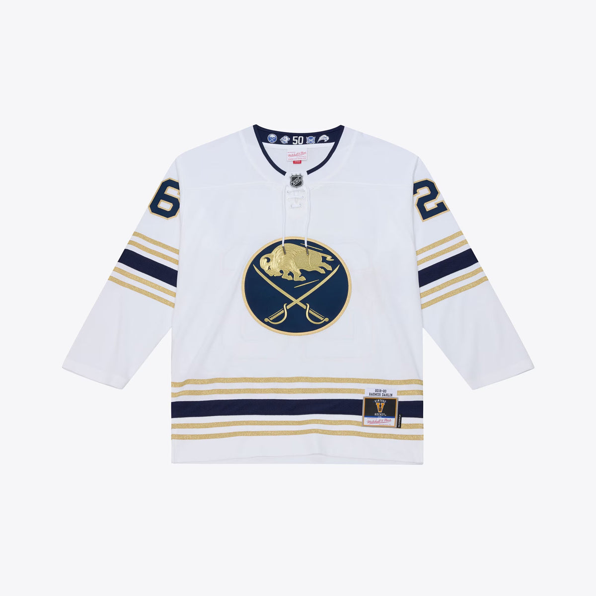 Men's Buffalo Sabres Rasmus Dahlin Mitchell & Ness White 2019 Power Play Jersey