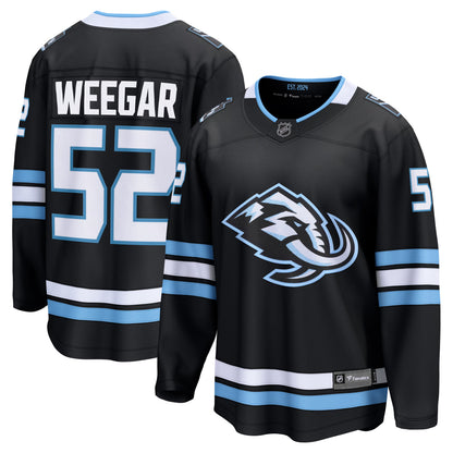 Men's Utah Mammoth MacKenzie Weegar Fanatics Black Home Breakaway Jersey