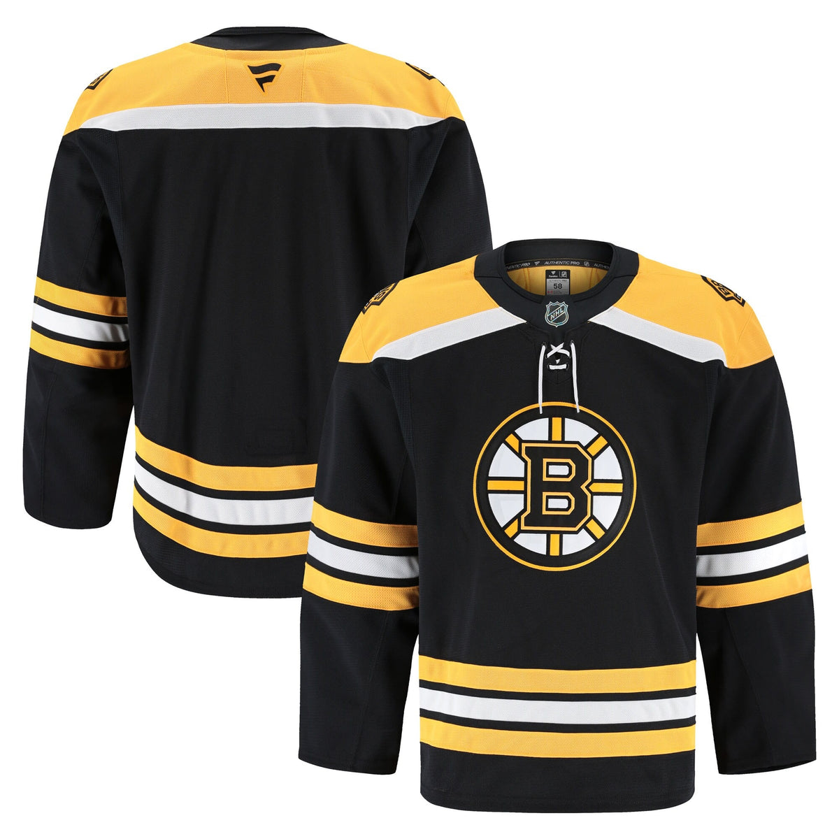 Men's Boston Bruins Fanatics Black Home Authentic Pro Jersey (2)