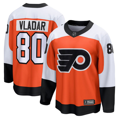 Men's Philadelphia Flyers Dan Vladar Fanatics Orange Home Breakaway Jersey
