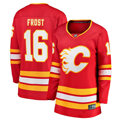 Women's Calgary Flames Morgan Frost Fanatics Red Home Breakaway Jersey