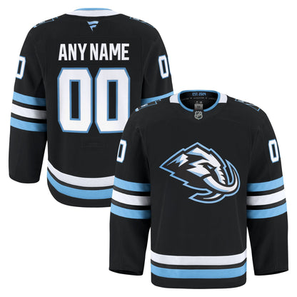 Men's Utah Mammoth Fanatics Black Home Authentic Pro Custom Jersey
