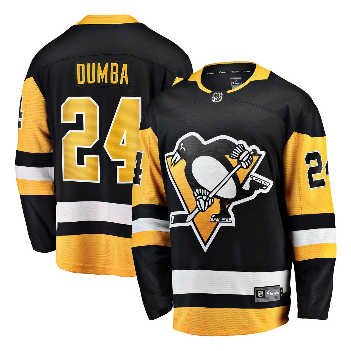 Men's Pittsburgh Penguins Matt Dumba Fanatics Black Home Breakaway Jersey