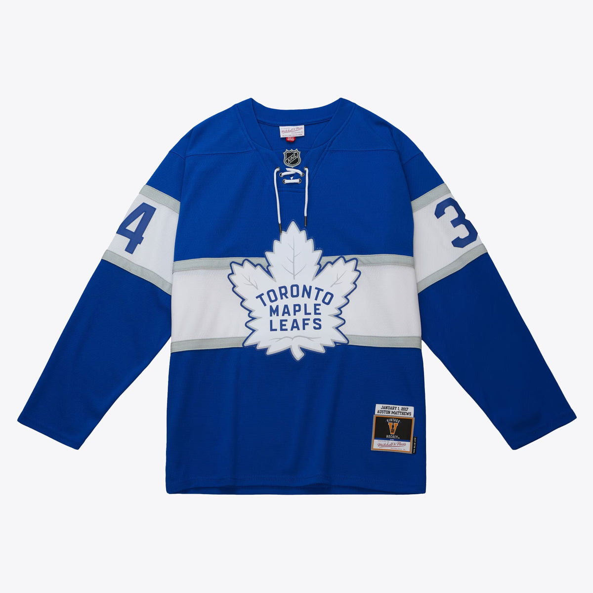 Men's Toronto Maple Leafs Auston Matthews Mitchell & Ness Blue 2017 Power Play Jersey