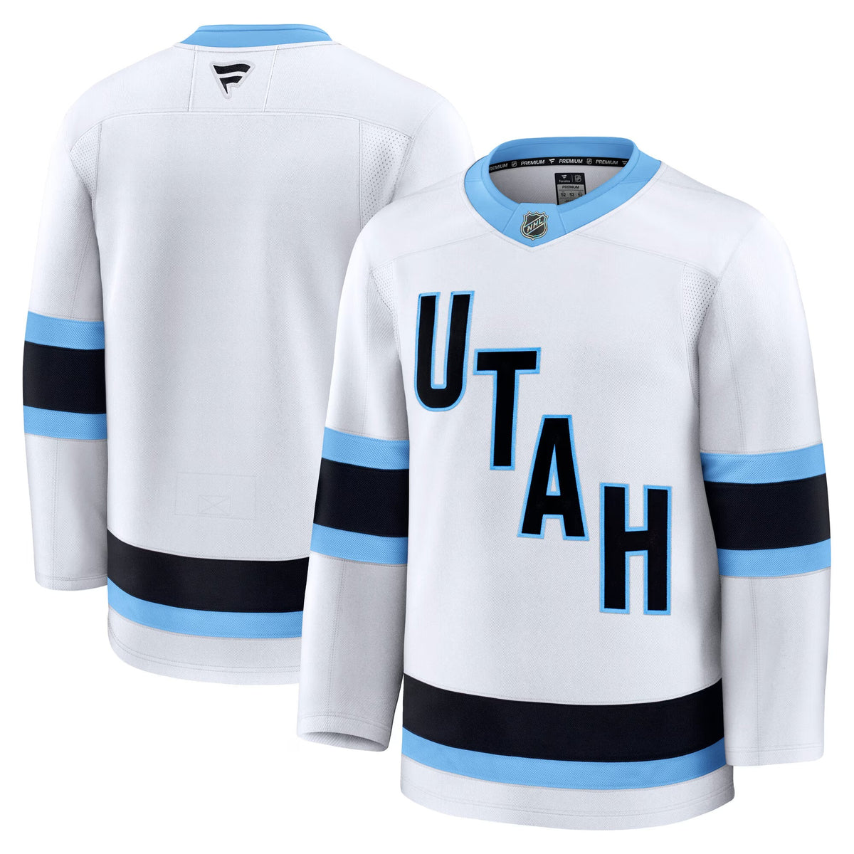 Men's Utah Mammoth Fanatics White Away Premium Jersey (2)