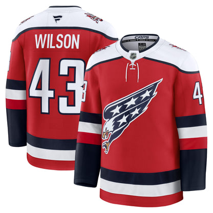 Men's Washington Capitals Tom Wilson Fanatics Red Alternate Premium Player Jersey