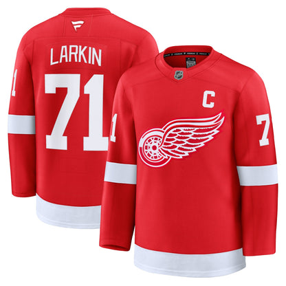 Men's Detroit Red Wings Dylan Larkin Fanatics Red Home Premium Jersey