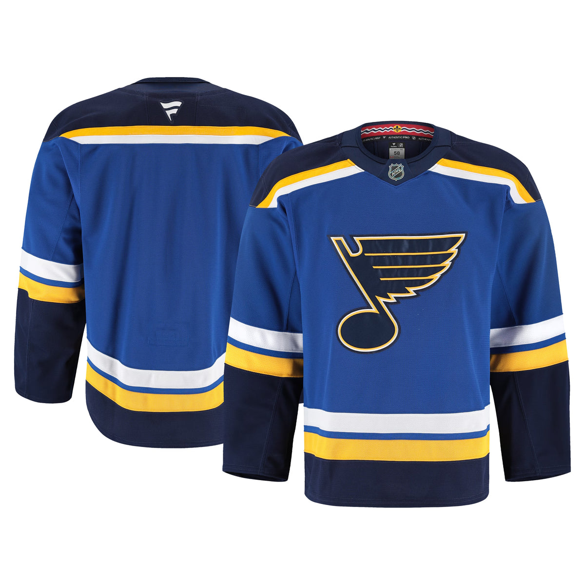 Men's St. Louis Blues Fanatics Blue Alternate Authentic Pro Jersey