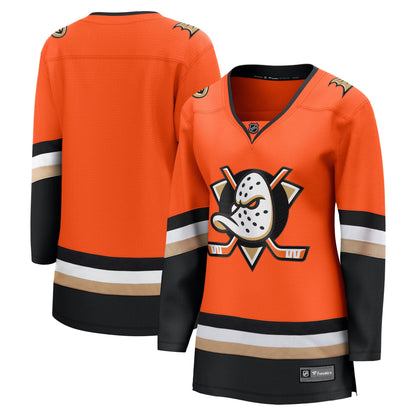 Women's Anaheim Ducks Fanatics Orange Home Breakaway Jersey