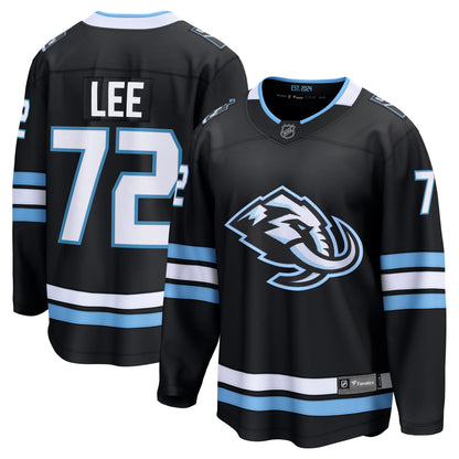 Men's Utah Mammoth Anders Lee Fanatics Black Home Breakaway Jersey