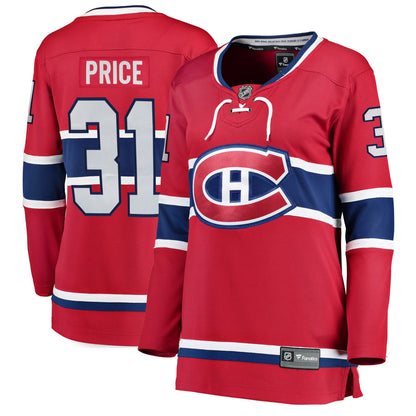 Women's Montreal Canadiens Carey Price Fanatics Red Home Breakaway Jersey