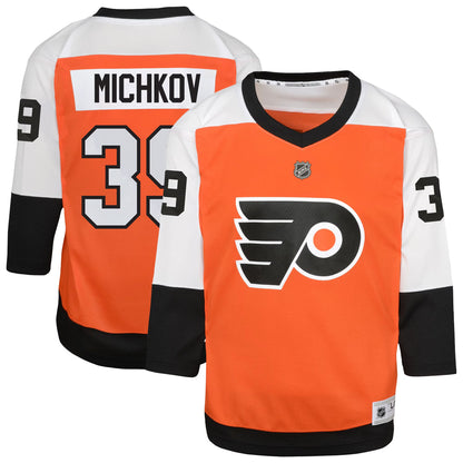 Youth Philadelphia Flyers Matvei Michkov Orange Home Replica Player Jersey