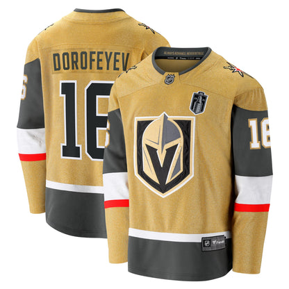 Men's Vegas Golden Knights Pavel Dorofeyev Fanatics Gold 2026 Stanley Cup Final Breakaway Jersey