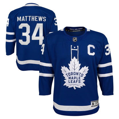 Youth Toronto Maple Leafs Auston Matthews Blue Home Premier Player Jersey