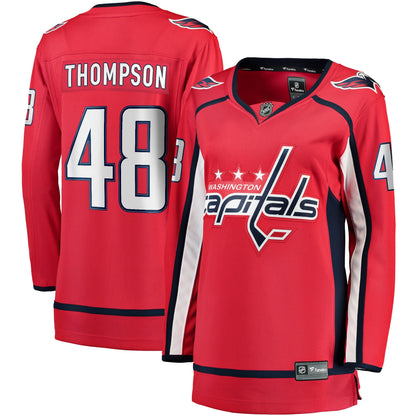 Women's Washington Capitals Logan Thompson Fanatics Red Home Breakaway Jersey