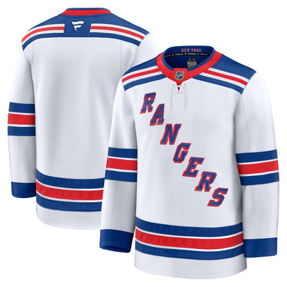 Men's New York Rangers Fanatics White Away Premium Jersey