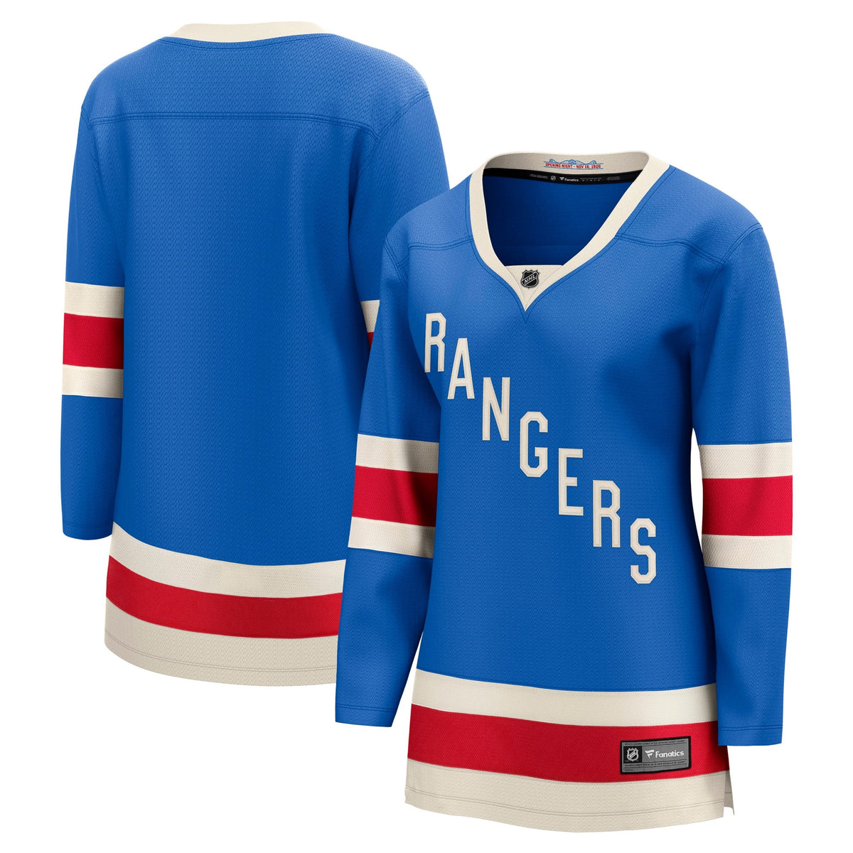 Women's New York Rangers Fanatics Blue Centennial Breakaway Jersey