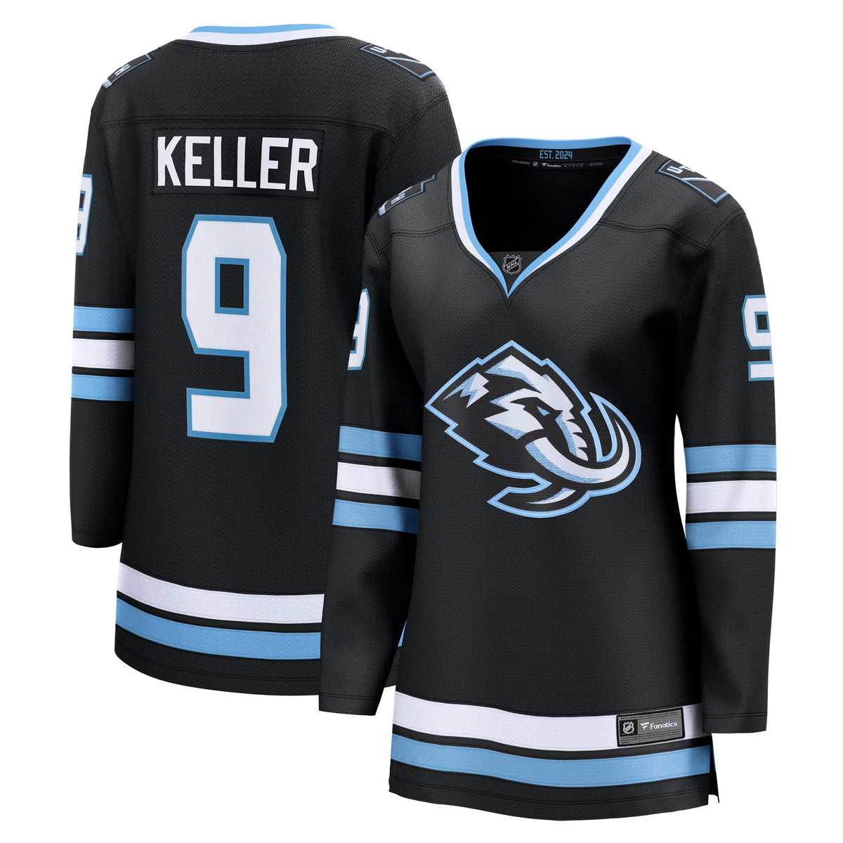 Women's Utah Mammoth Clayton Keller Fanatics Black Home Breakaway Jersey