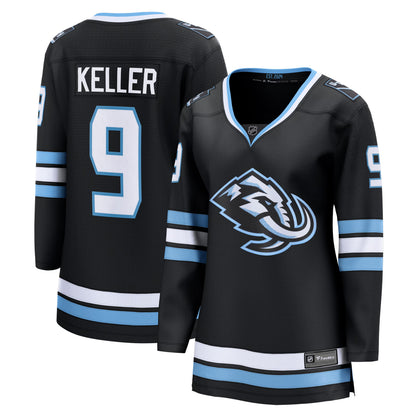 Women's Utah Mammoth Clayton Keller Fanatics Black Home Breakaway Jersey