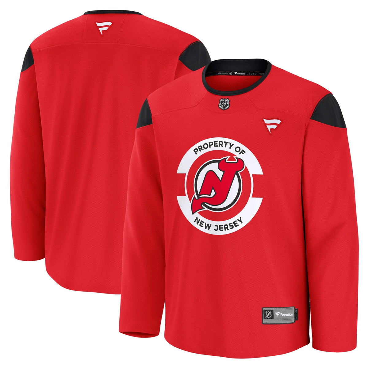 Men's New Jersey Devils Fanatics Red Practice Jersey