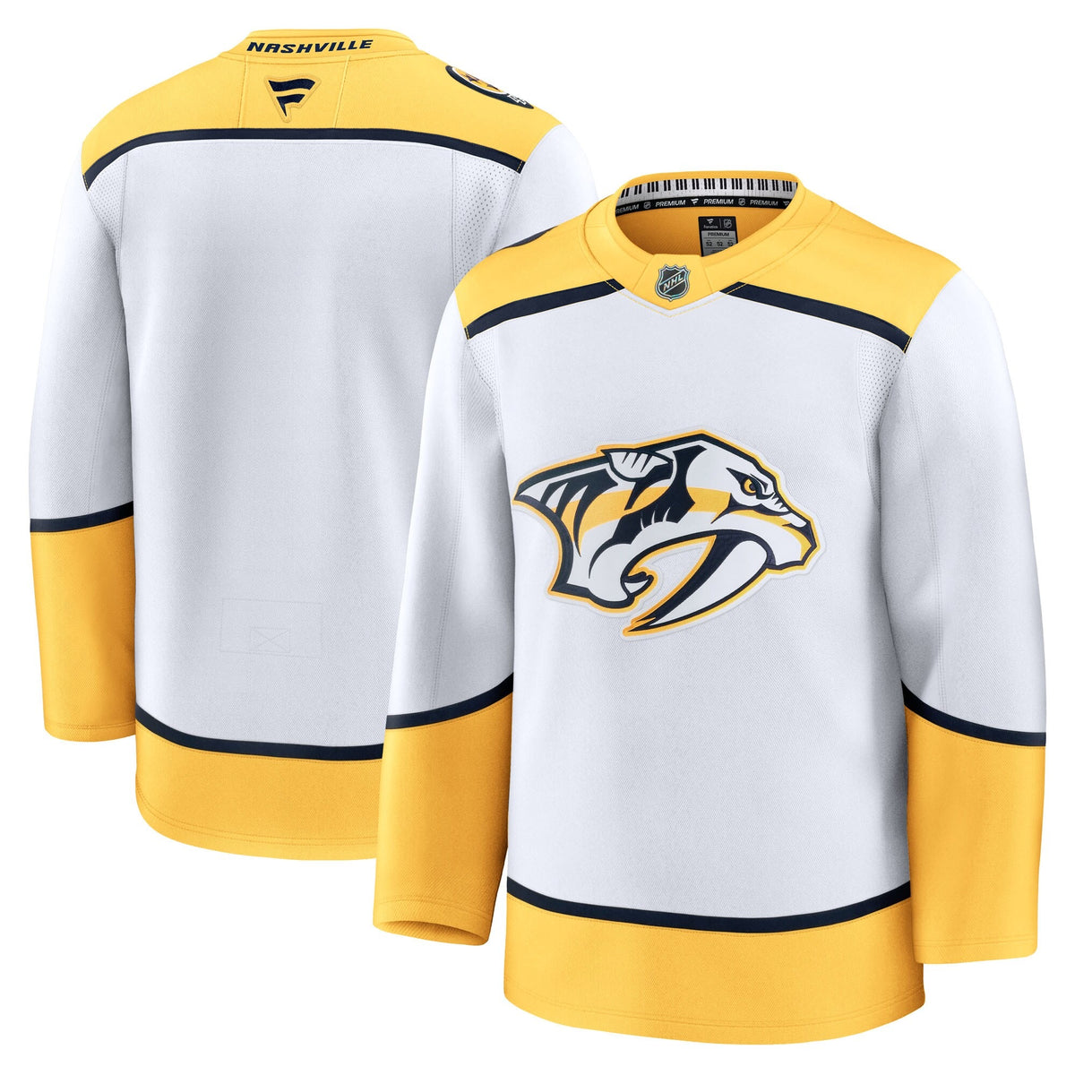 Men's Nashville Predators Fanatics White Away Premium Jersey
