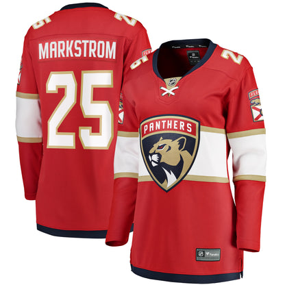Women's Florida Panthers Jacob Markstrom Fanatics Red Home Breakaway Jersey